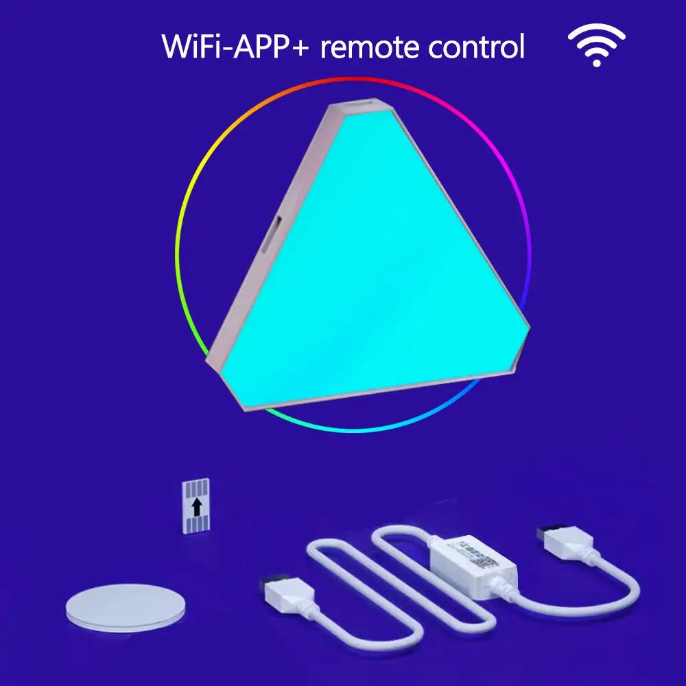 LED Smart WiFi Triangle Wall Light RGB