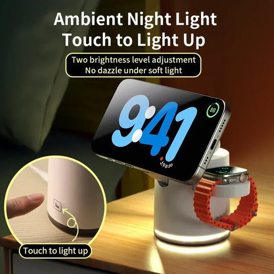 4 in 1 QI2 Wireless Charger Fast Charging