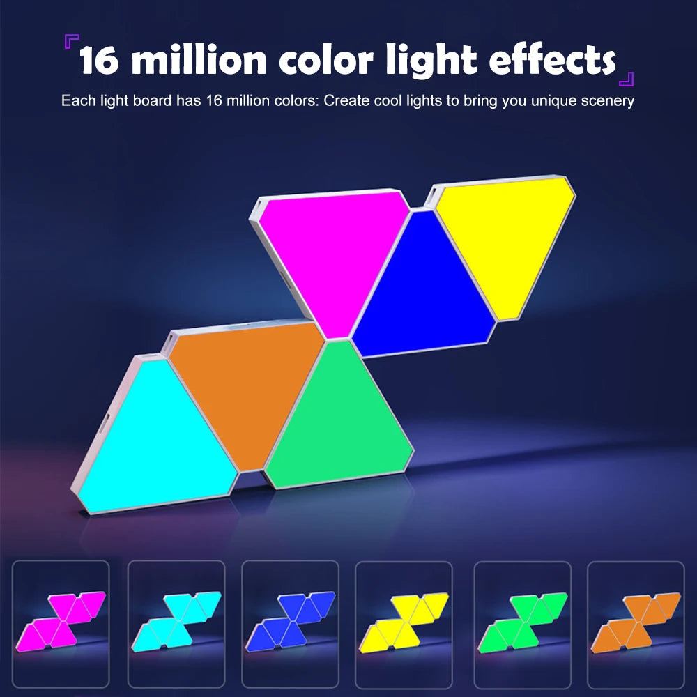LED Smart WiFi Triangle Wall Light RGB